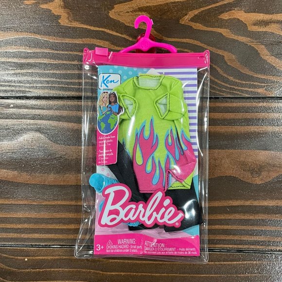 5/$20 NEW 4Pc Ken Barbie Outfit- T-Shirt- Joggers- Slide Sandals - Picture 1 of 4